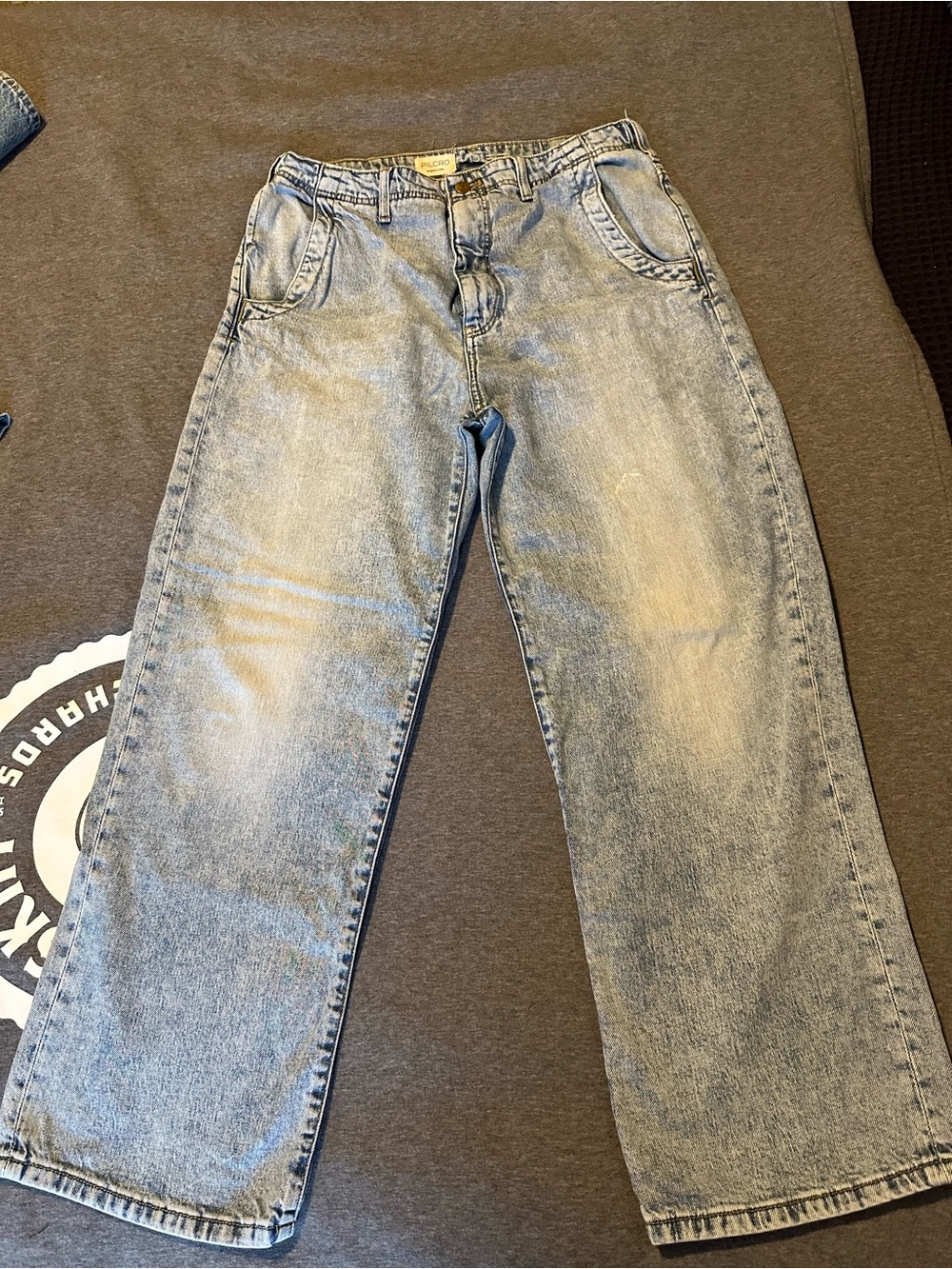Pilcro Relaxed Fit Light Blue Jeans